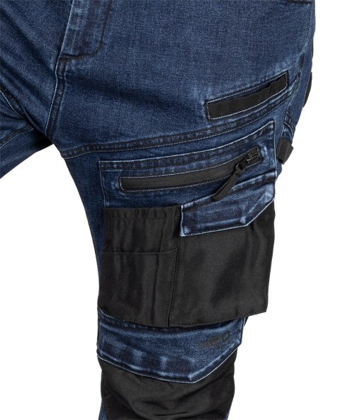 Spodnie robocze DENIM, wzmocnienia Oxford, granatowe, rozmiar L