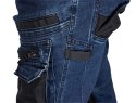 Spodnie robocze DENIM, wzmocnienia Oxford, granatowe, rozmiar S