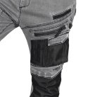 Spodnie robocze DENIM, wzmocnienia Oxford, szare, rozmiar L