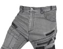 Spodnie robocze DENIM, wzmocnienia Oxford, szare, rozmiar XXXL