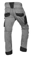 Spodnie robocze DENIM, wzmocnienia Oxford, szare, rozmiar M