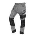 Spodnie robocze DENIM, wzmocnienia Oxford, szare, rozmiar S