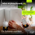 AD 8084 grey Mini lodówka 4l | chłodzenie i podgrzewanie | do domu i samochodu | system peltiera