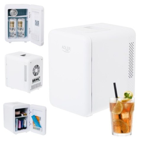 AD 8084 white Mini lodówka 4l | chłodzenie i podgrzewanie | do domu i samochodu | system peltiera