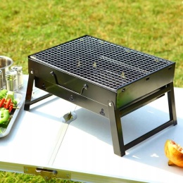 Grill węglowy TURYSTYCZNY 35 x 27 cm – Kempingowy, Przenośny, Składany