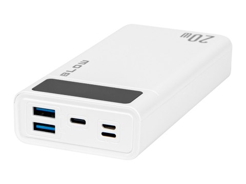 81-148# Power bank 20000mah qc+pd 20w + lightning pb20e biały