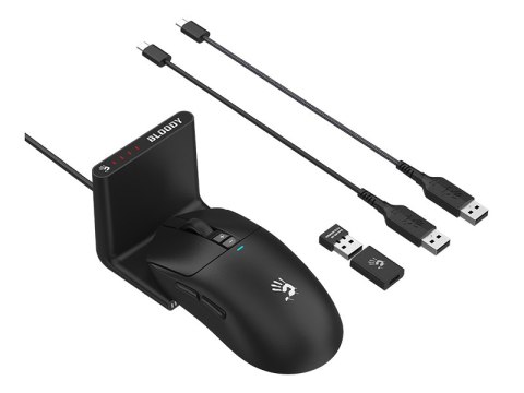 Mysz A4TECH BLOODY R72 PRO DUO WRLS 2,4G+USB Black