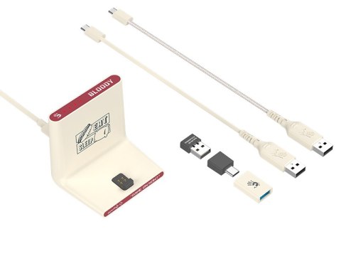 Mysz A4TECH BLOODY R72 ULTRA DUO WRLS 2,4G+USB Pixels Red