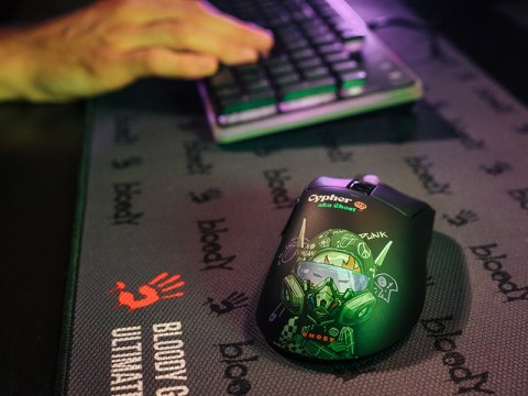 Mysz A4TECH BLOODY R73 ULTRA DUO WRLS 2,4G+USB Cypher Ghost