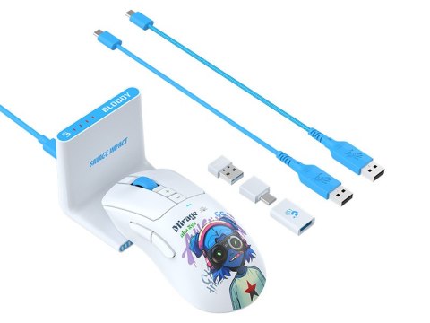 Mysz A4TECH BLOODY R73 ULTRA DUO WRLS 2,4G+USB Nyx Mirage