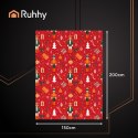 Koc świąteczny flanelowy 1,5x2m Ruhhy 26607