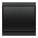 Łącznik krzyżowy p/t Luna, 10A, 250V, WP-8L, czarny