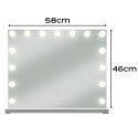 Lusterko kosmetyczne 58x46cm LED Soulima 26129