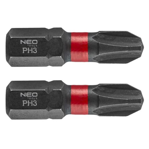 Bity udarowe PH3 x 25 mm, 2 szt.