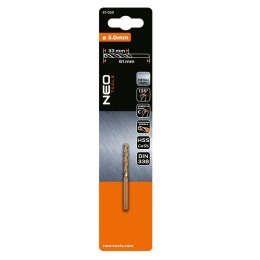 Wiertło do metalu HSS-Co, 3.0 mm