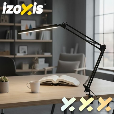 Lampka biurkowa kreślarska 2w1 Izoxis 26357