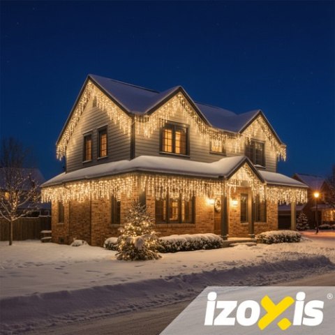 Lampki zew. 500LED 22,5m ciepły biały Izoxis 23223