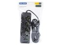 98-322# Przedłużacz sieciowy ps-450m 4-gniazda 2xusb+usb-c 5m czarny 3x1mm