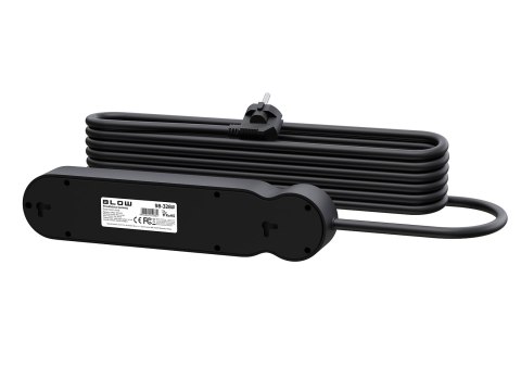 98-328# Przedłużacz sieciowy ps-440 4-gniazda 2xusb+usb-c 5m czarny 3x1mm