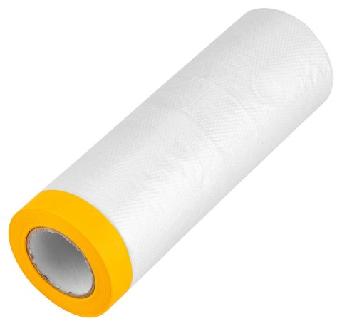 Folia malarska 2,7 m x 15 m z taśmą o szerokość 1,5 cm