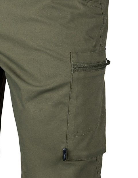 Krótkie spodenki Mix&Match 2way stretch, zielone, rozmiar XS