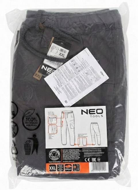 Spodnie robocze OUTDOOR, typu jogger, szare, rozmiar XXL