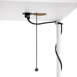 ZD178A Stojąca lampa podłogowa z półką e27 biała 160cm