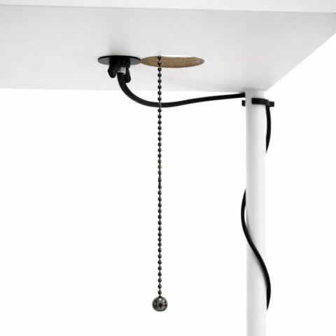 ZD178A Stojąca lampa podłogowa z półką e27 biała 160cm