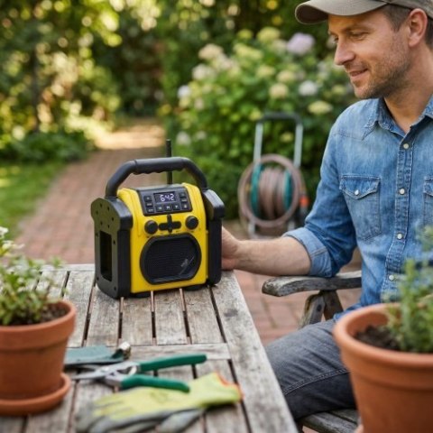 AD 1911 Radio budowlane z bluetooth - ipx 54