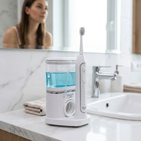 AD 2180 white Szczoteczka soniczna z irygatorem 2 w 1