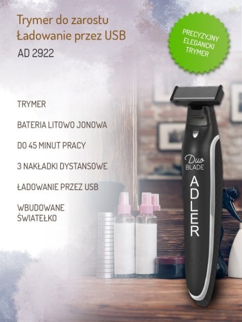 AD 2922 Trymer do zarostu - ładowanie przez usb