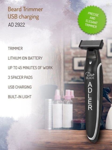 AD 2922 Trymer do zarostu - ładowanie przez usb