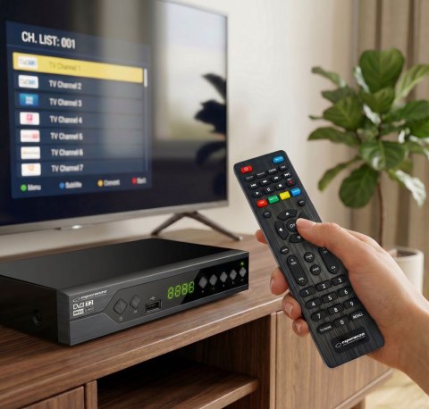 EV107R Esperanza tuner/dekoder cyfrowy dvb-t2 h.265/hevc ev107r