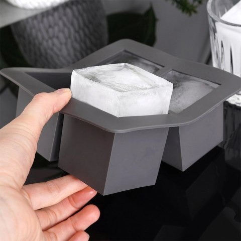Forma do Kostek Lodu EXCELLENT XXL Kwadrat Silikonowa 15,5 cm 4 szt.