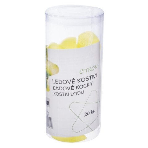 Kostki Lodowe Wielorazowe Kształt Cytryn 20 Sztuk ORION Nie Rozcieńczają