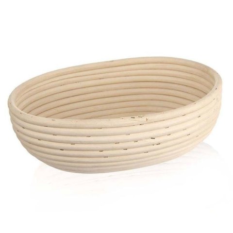 Koszyk do Wyrastania Chleba Ciasta Rattanowy Solidny ORION 28 x 22 x 9 cm