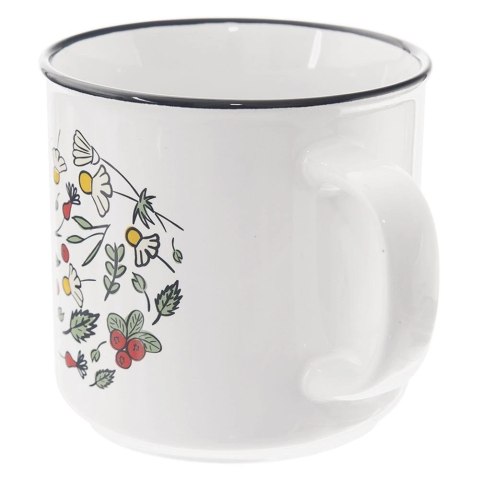 Kubek Ceramiczny na Kawę Herbatę Kakao Duży Kwiaty Prezent ORION 700 ml