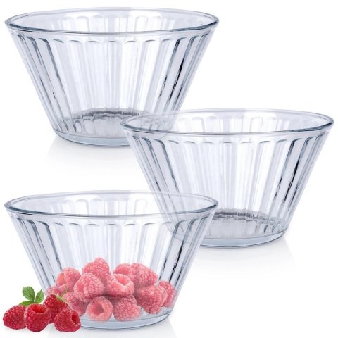Miseczki 11,5 cm 270 ml Szkło 3 szt do Zmywarki EXCELLENT HOUSEWARE