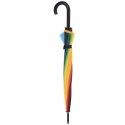 Parasol Przeciwdeszczowy Tęczowy Manualny Solidny Piove Collection 98 cm