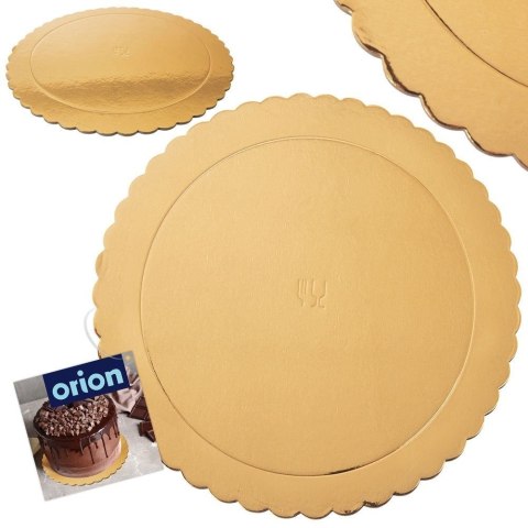 Podkład pod Tort Okrągły Złoty 30 cm ORION Wytrzymała Podkładka