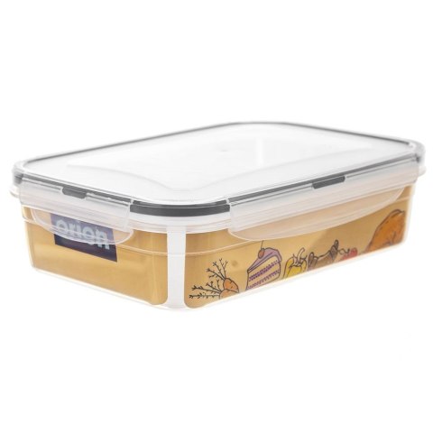 Pojemnik Lunchbox Dzielony 2 Komory Szczelny 1 L ORION Zmywarka 21 x 15 cm