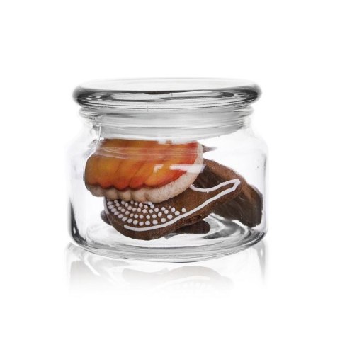 Pojemnik Szklany Retro 380 ml ORION Szczelny Okrągły 10 x 7,5 cm