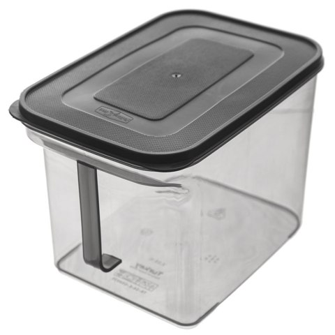 Pojemnik na Produkty Sypkie GREY 3,25 L ORION Uchwyt 23 x 15,5 x 15,5 cm