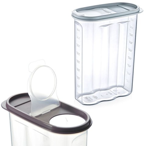 Pojemnik na Sypkie z Miarką Dozownik 2,4 L HOBBY LIFE Zmywarka 24 x 19 cm
