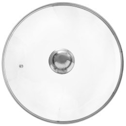 Pokrywka do Garnka Patelni Rondla z Rantem Szklana Uniwersalna ORION 28 cm