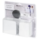 Półka Pod Prysznic Biała 3 Przegrody na Przyssawkę 21 x 9 cm BS