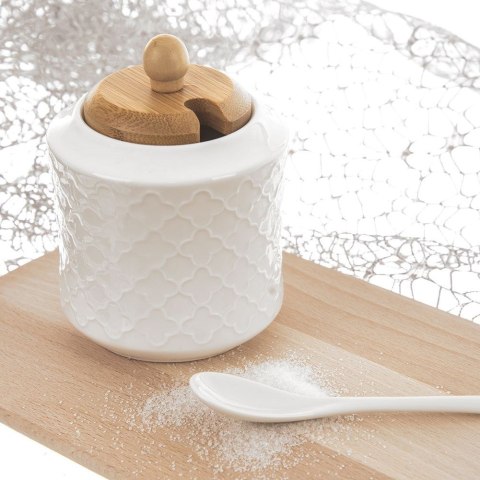 Porcelanowa Cukierniczka z Łyżeczką i Pokrywką ORION