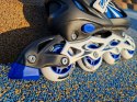 Rolki dla Dzieci Dziecięce Regulowane Niebieskie Solidne KUBISPORT r. 31-34