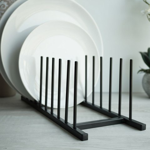 Stojak Suszarka na Pokrywki i Talerze Metalowy HOME 34,5 x 12,5 x 12 cm