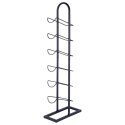 Stojak na Wino Metalowy Czarny 6 Butelek 27x13x84,5 cm